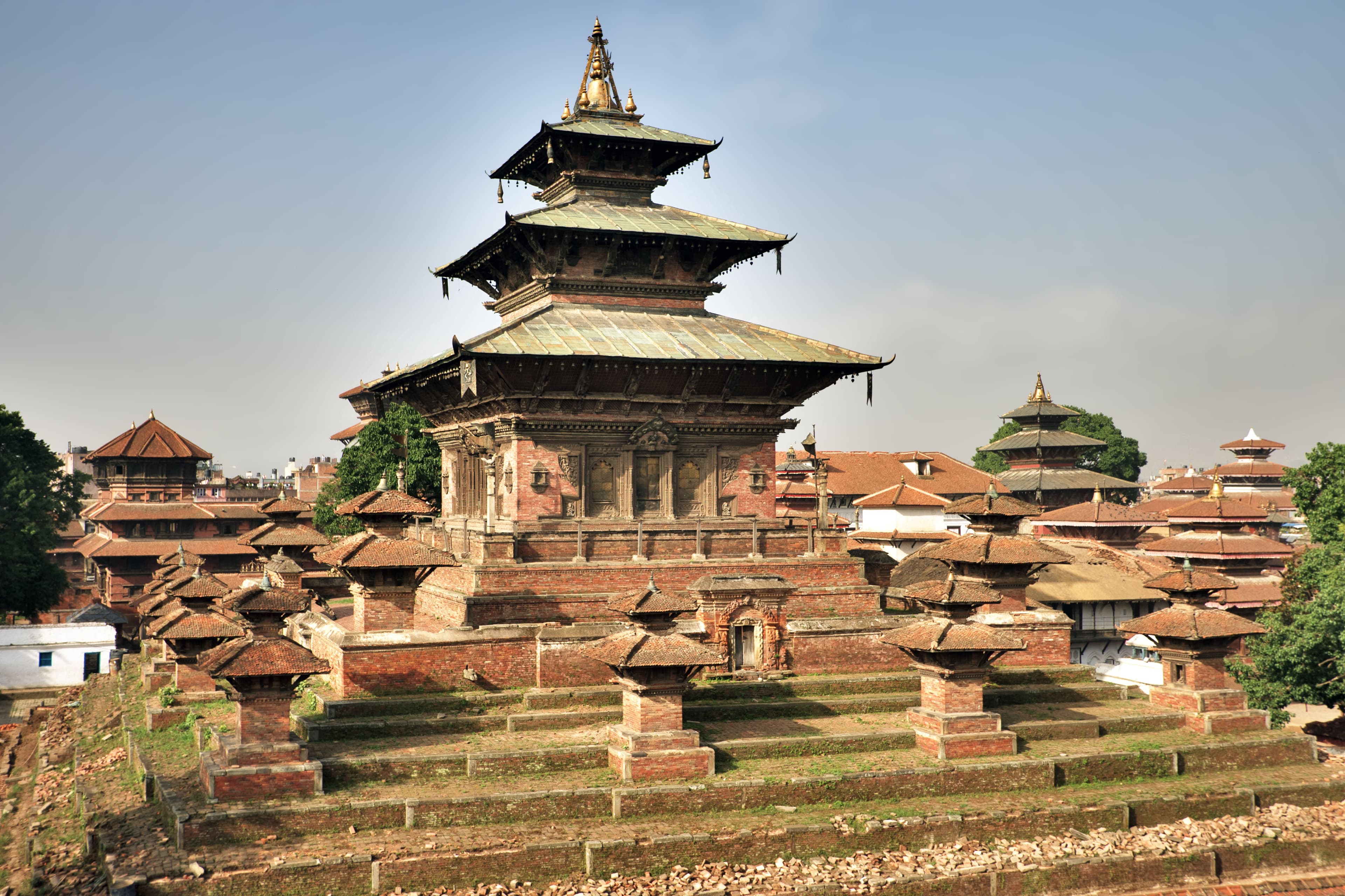 Kathmandu Durbar Square with traditional temples